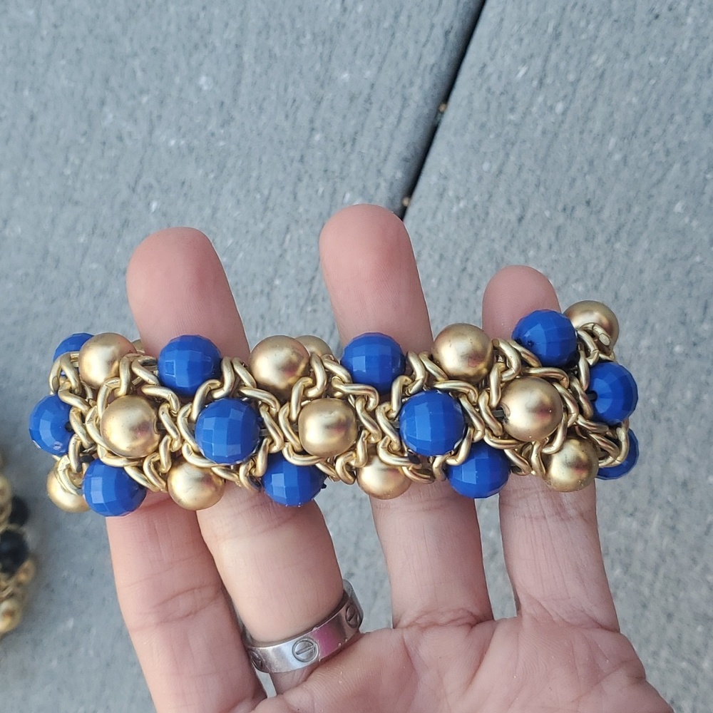 Set Beaded Stretch Statement Bracelets - image 3